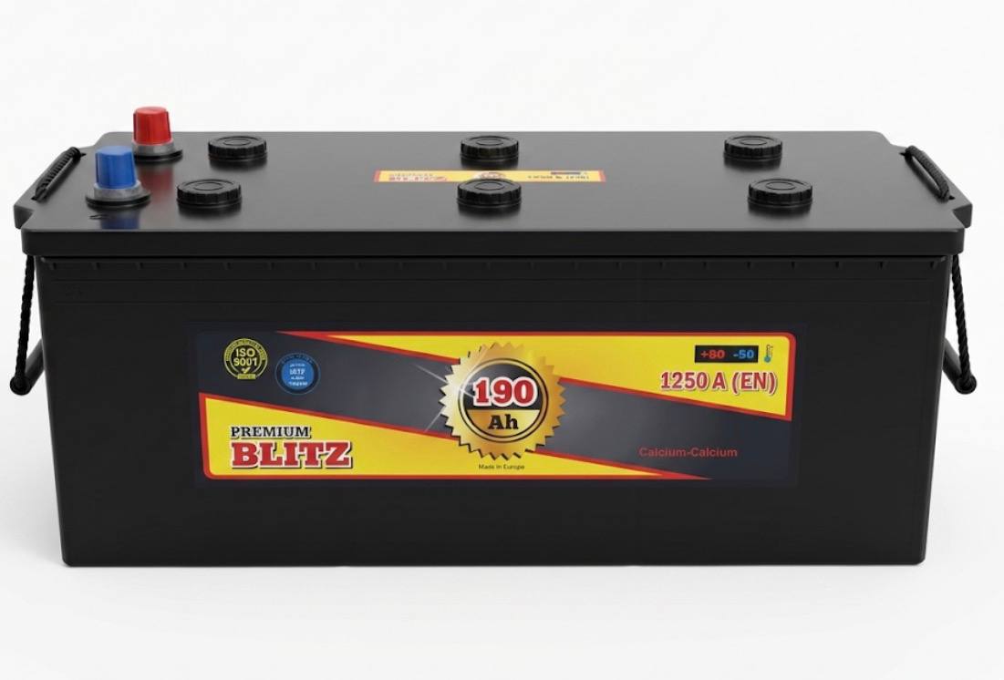 Акумулятор 6СТ-190Ah 1250A Blitz Premium Black